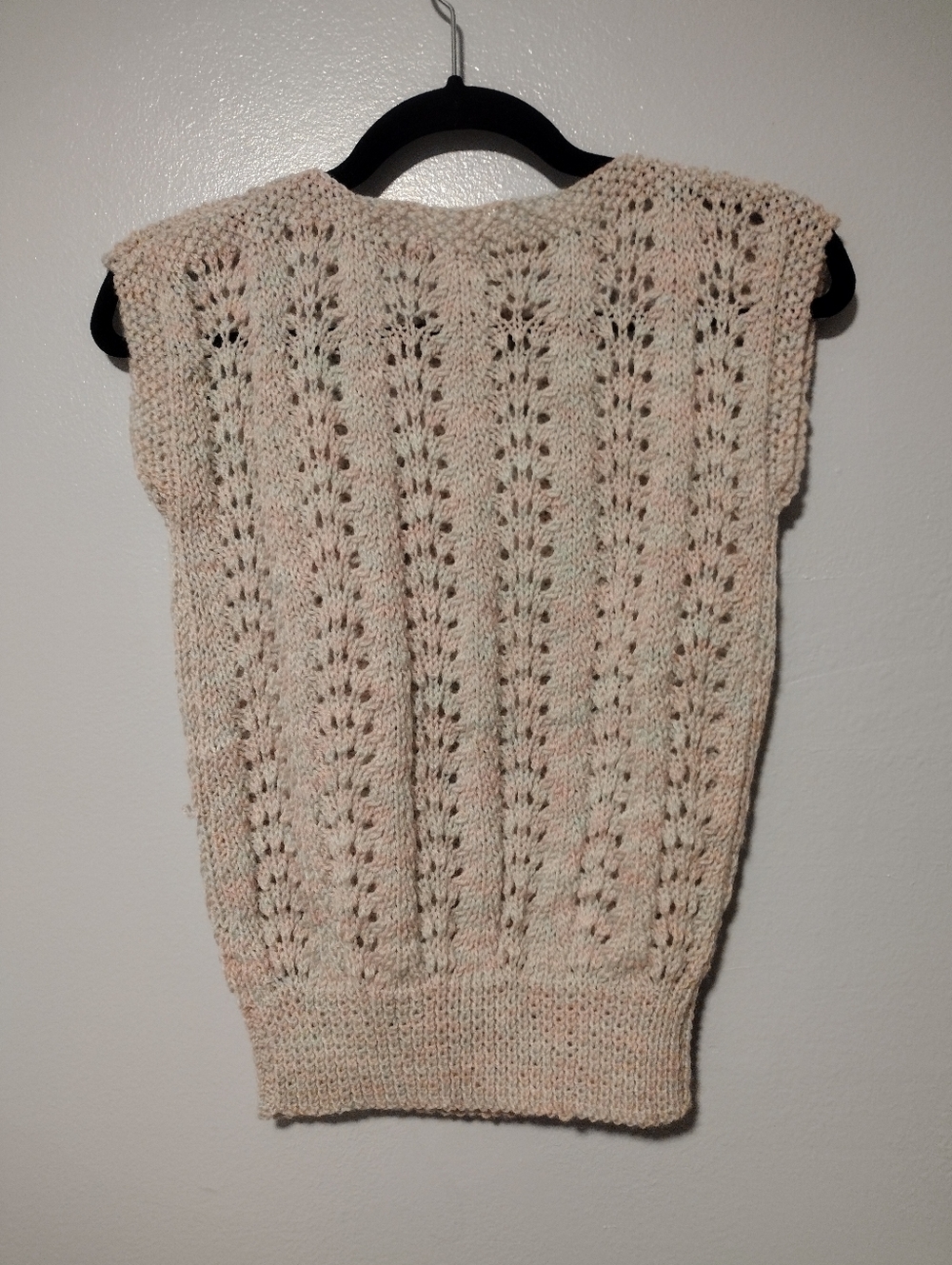 Vintage 80s Sleeveless Sweater Vest Handmade